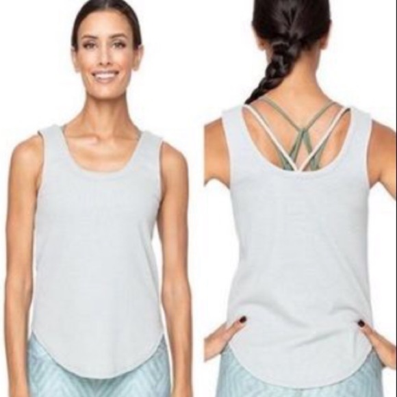 NWT Chaser Cool Grey Yoga Tank Top, Medium - Picture 1 of 4